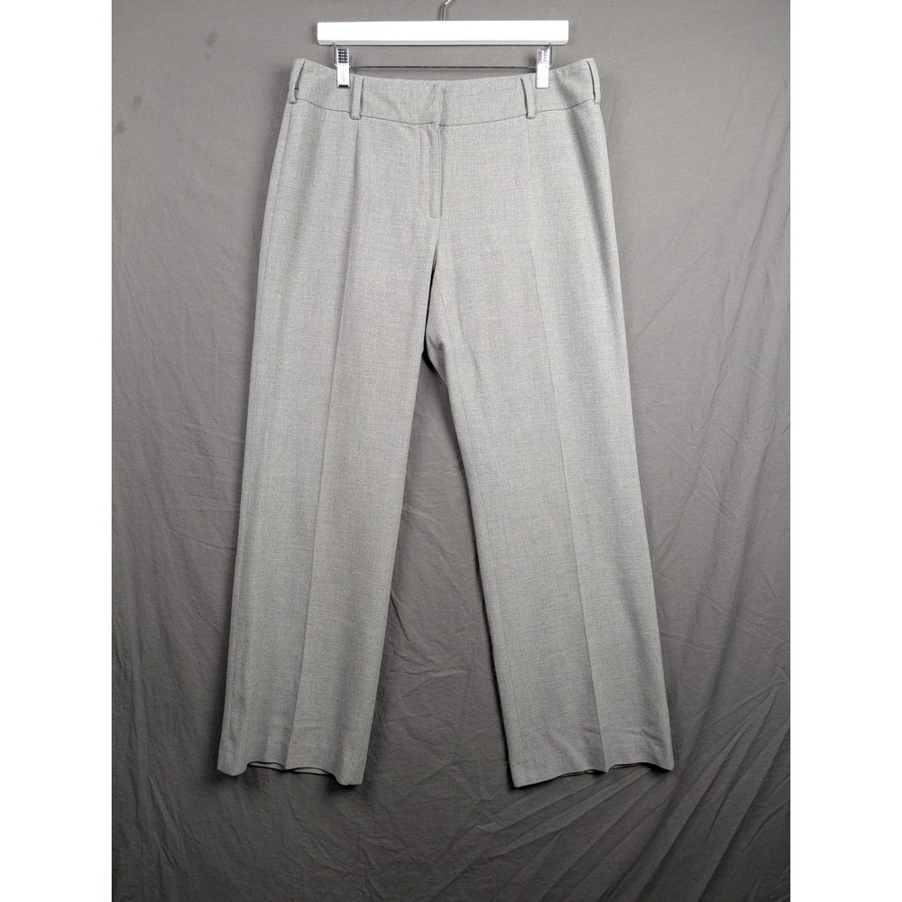 Liz Claiborne Audra Gray Wide Leg Dress Pants Size 12 Business Career Trousers